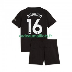 Manchester City Maillot avec flocage Rodrigo Hernandez 16 Extérieur 2025-2026 ,Tenue Enfant MC