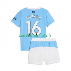 Manchester City Maillot avec flocage Rodrigo Hernandez 16 Domicile 2025-2026 ,Tenue Enfant MC