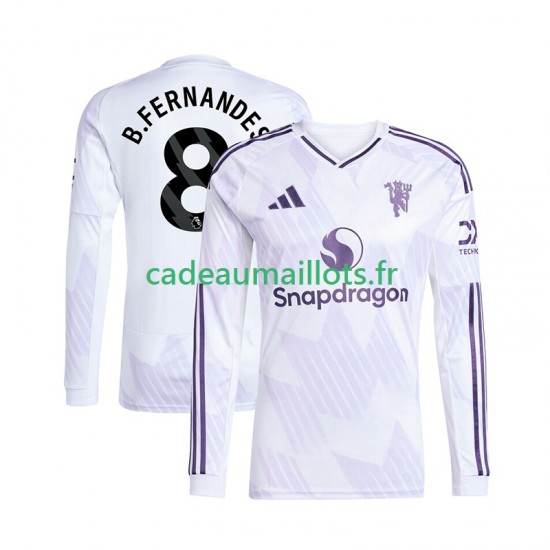 Manchester United Maillot avec flocage Bruno Fernandes 8 Extérieur 2025-2026 ,Homme ML