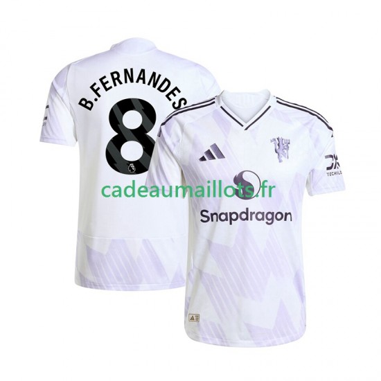 Manchester United Maillot avec flocage Bruno Fernandes 8 Extérieur 2025-2026 ,Homme MC