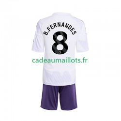 Manchester United Maillot avec flocage Bruno Fernandes 8 Extérieur 2025-2026 ,Tenue Enfant MC Manchester United Maillot avec flocage Bruno Fernandes 8 Extérieur 2025-2026 ,Tenue Enfant MC