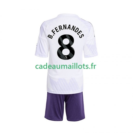 Manchester United Maillot avec flocage Bruno Fernandes 8 Extérieur 2025-2026 ,Tenue Enfant MC Manchester United Maillot avec flocage Bruno Fernandes 8 Extérieur 2025-2026 ,Tenue Enfant MC