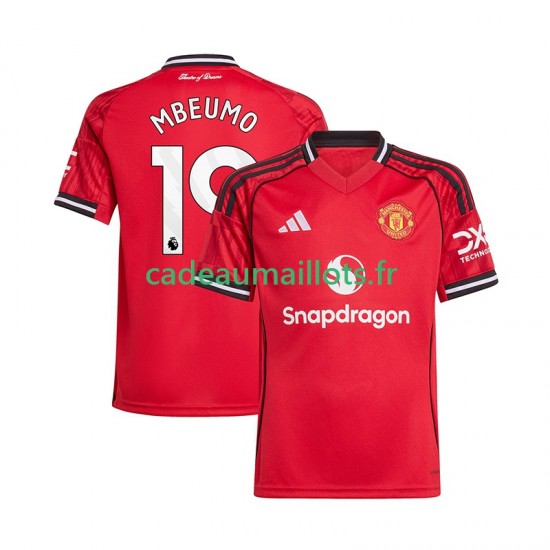 Manchester United Maillot avec flocage Bryan Mbeumo 19 Domicile 2025-2026 ,Homme MC