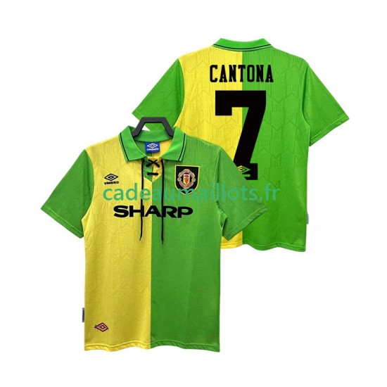 Manchester United Maillot avec flocage CANTONA 7 Rétro Extérieur 1992 1994 ,Homme MC
