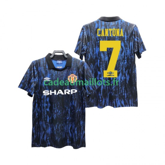 Manchester United Maillot avec flocage CANTONA 7 Rétro Domicile 1993 ,Homme MC