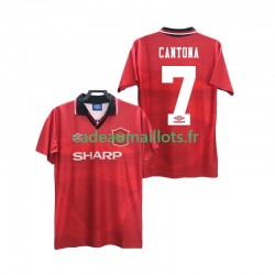 Manchester United Maillot avec flocage CANTONA 7 Rétro Domicile 1994 1996 ,Homme MC