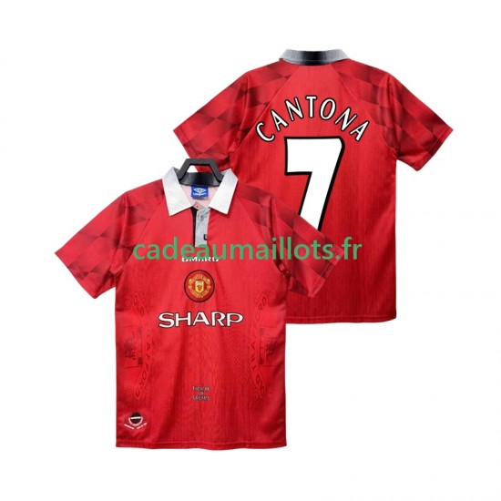 Manchester United Maillot avec flocage CANTONA 7 Rétro Domicile 1996 2004 ,Homme MC Manchester United Maillot avec flocage CANTONA 7 Rétro Domicile 1996 2004 ,Homme MC