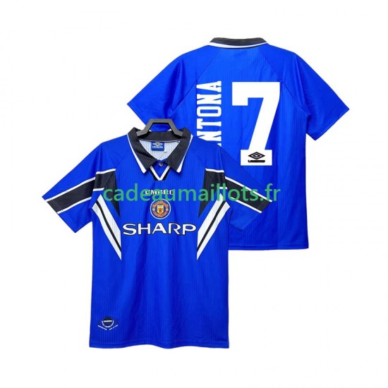 Manchester United Maillot avec flocage CANTONA 7 Rétro 3ème 1996 1988 ,Homme MC