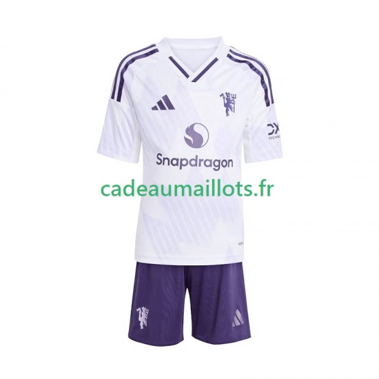 Manchester United Maillot avec flocage Extérieur 2025-2026 ,Tenue Enfant MC