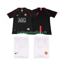Manchester United Maillot avec flocage Rétro Extérieur 2007 2008 ,Tenue Enfant MC