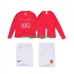 Manchester United Maillot avec flocage Premier League Rétro Domicile 2008 2009 ,Tenue Enfant ML Manchester United Maillot avec flocage Premier League Rétro Domicile 2008 2009 ,Tenue Enfant ML