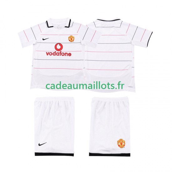 Manchester United Maillot avec flocage Rétro 3ème 2008 2006 ,Tenue Enfant MC