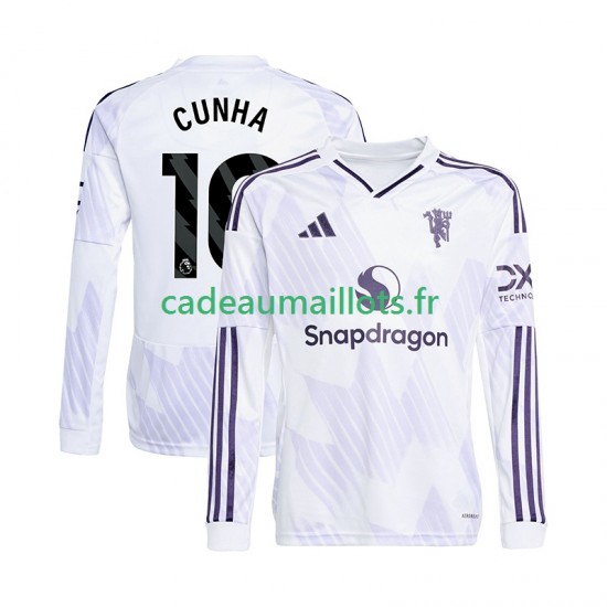 Manchester United Maillot avec flocage Matheus Cunha 10 Extérieur 2025-2026 ,Homme ML