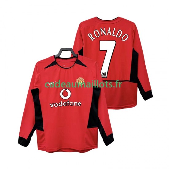 Manchester United Maillot avec flocage RONALDO 7 Rétro Domicile 2010 1999 ,Homme ML