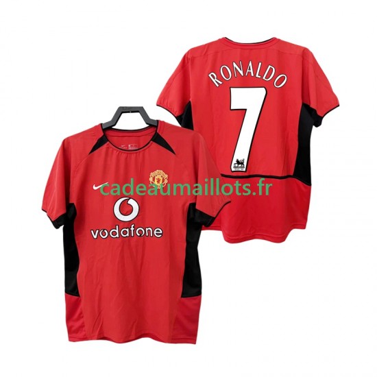 Manchester United Maillot avec flocage RONALDO 7 Rétro Domicile 2010 1999 ,Homme MC