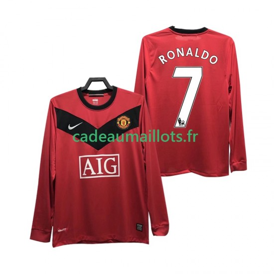 Manchester United Maillot avec flocage RONALDO 7 Rétro Domicile 2009 2010 ,Homme ML