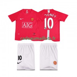 Manchester United Maillot avec flocage ROONEY 10 Premier League Rétro Domicile 2007 2008 ,Tenue Enfant MC Manchester United Maillot avec flocage ROONEY 10 Premier League Rétro Domicile 2007 2008 ,Tenue Enfant MC