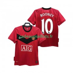 Manchester United Maillot avec flocage ROONEY 10 Rétro Domicile 2009 2010 ,Homme MC Manchester United Maillot avec flocage ROONEY 10 Rétro Domicile 2009 2010 ,Homme MC