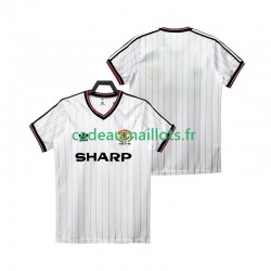 Manchester United Maillot avec flocage Rétro Extérieur 1983 1984 ,Homme MC