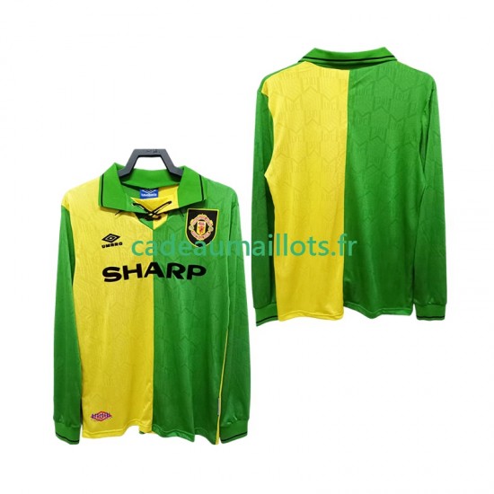 Manchester United Maillot avec flocage Rétro Extérieur 1992 1994 ,Homme ML