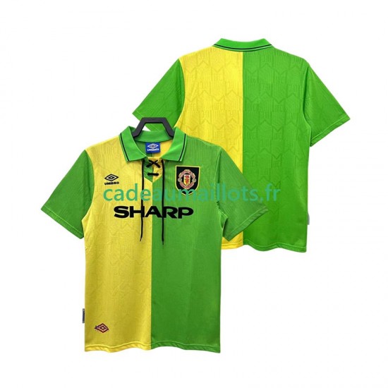 Manchester United Maillot avec flocage Rétro Extérieur 1992 1994 ,Homme MC