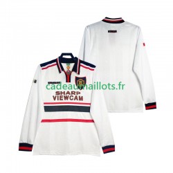Manchester United Maillot avec flocage Rétro Extérieur 1988 2002 ,Homme ML