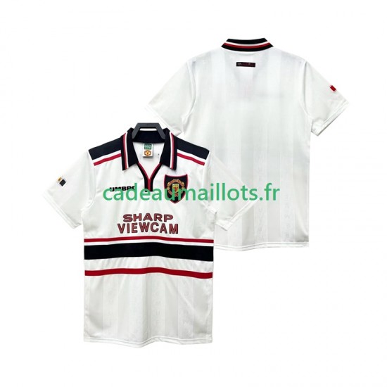 Manchester United Maillot avec flocage Rétro Extérieur 1988 2002 ,Homme MC