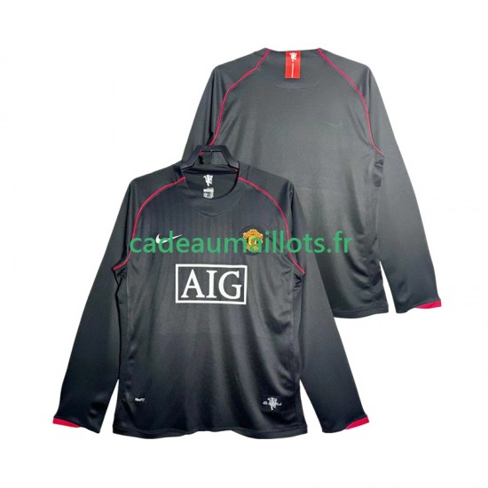 Manchester United Maillot avec flocage Rétro Extérieur 2007 2008 ,Homme ML