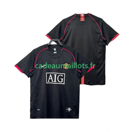 Manchester United Maillot avec flocage Rétro Extérieur 2007 2008 ,Homme MC