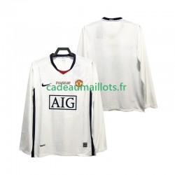 Manchester United Maillot avec flocage Champions League Rétro Extérieur 2008 2009 ,Homme ML