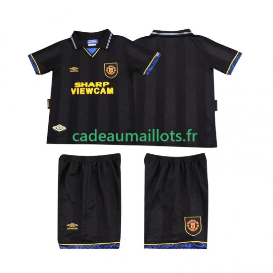 Manchester United Maillot avec flocage Rétro Extérieur 1993 1994 ,Tenue Enfant MC
