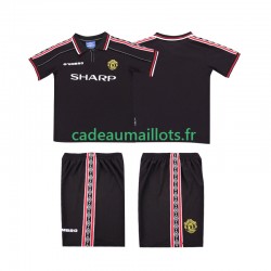Manchester United Maillot avec flocage Rétro Extérieur 1988 2002 ,Tenue Enfant MC