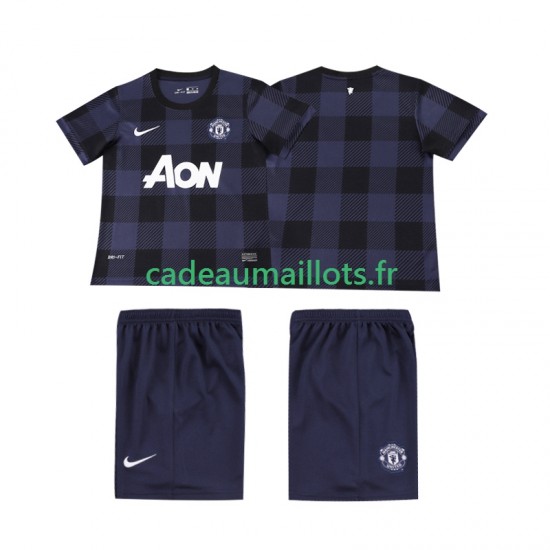 Manchester United Maillot avec flocage Rétro Extérieur 2013 2014 ,Tenue Enfant MC
