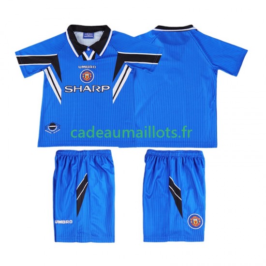 Manchester United Maillot avec flocage Rétro 3ème 1996 1988 ,Tenue Enfant MC