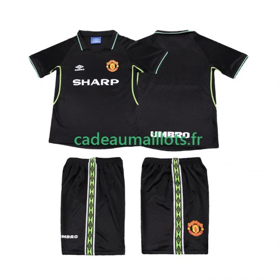 Manchester United Maillot avec flocage Rétro 3ème 1988 2002 ,Tenue Enfant MC