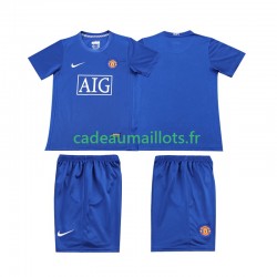 Manchester United Maillot avec flocage Rétro 3ème 2008 2009 ,Tenue Enfant MC