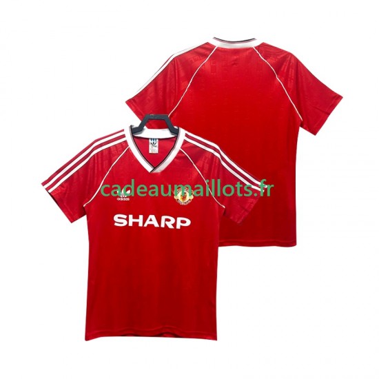 Manchester United Maillot avec flocage Rétro Domicile 1988 1990 ,Homme MC Manchester United Maillot avec flocage Rétro Domicile 1988 1990 ,Homme MC