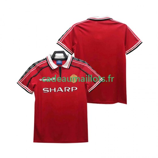 Manchester United Maillot avec flocage Rétro Domicile 1988 2002 ,Homme MC