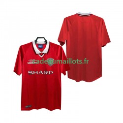 Manchester United Maillot avec flocage Rétro Domicile 2002 2022 ,Homme MC