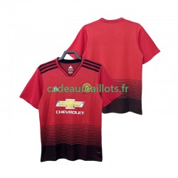 Manchester United Maillot avec flocage Rétro Domicile 2018 2019 ,Homme MC
