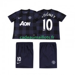 Manchester United Maillot avec flocage Rooney 10 Rétro Extérieur 2013 2014 ,Tenue Enfant MC