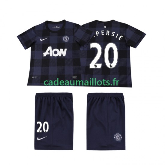Manchester United Maillot avec flocage V PERSIE 20 Rétro Extérieur 2013 2014 ,Tenue Enfant MC