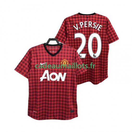 Manchester United Maillot avec flocage V PERSIE 20 Rétro Domicile 2012 2013 ,Homme MC