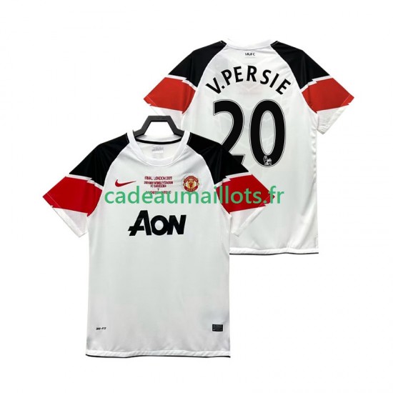 Manchester United Maillot avec flocage V PERSIE 20 Champions League Rétro 3ème 2011 2012 ,Homme MC