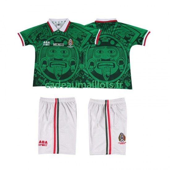 Mexique Maillot avec flocage Rétro Domicile 1988 ,Tenue Enfant MC
