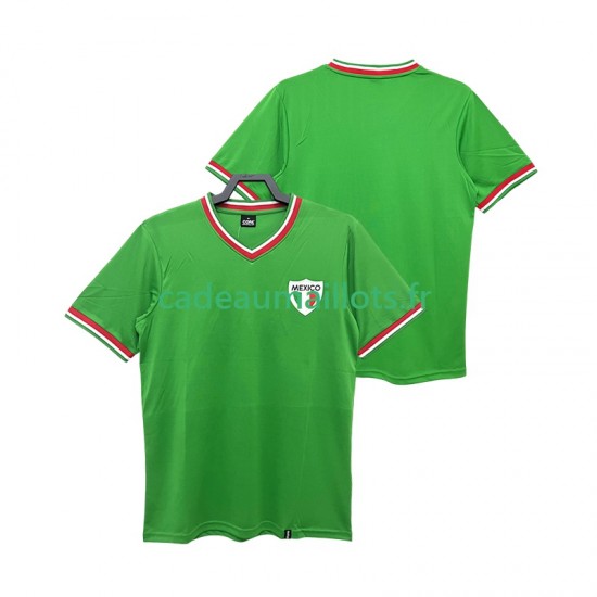 Mexique Maillot avec flocage 1970 Rétro Domicile ,Homme MC
