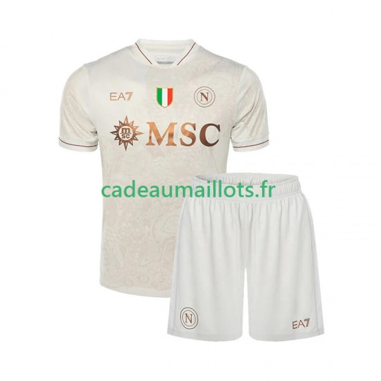 Naples Maillot avec flocage Extérieur 2025-2026 ,Tenue Enfant MC