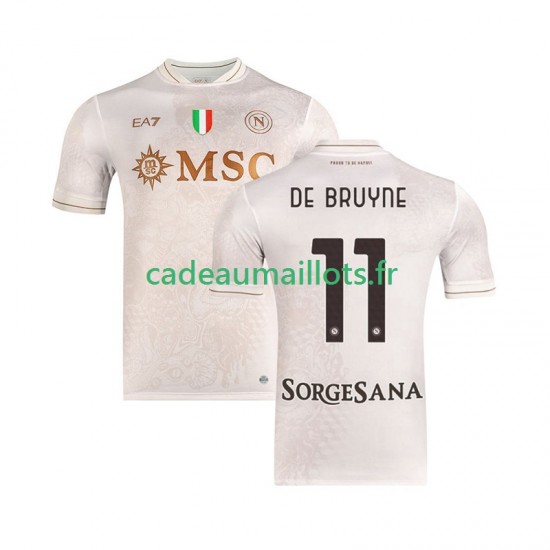 Naples Maillot avec flocage Kevin De Bruyne 11 Extérieur 2025-2026 ,Homme MC