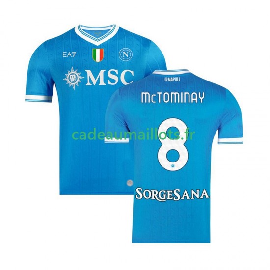 Naples Maillot avec flocage Scott McTominay 8 Domicile 2025-2026 ,Homme MC