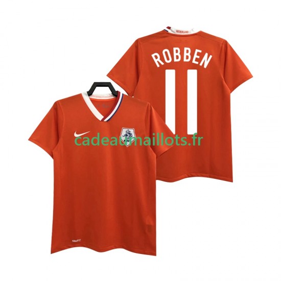 Pays-Bas Maillot avec flocage ROBBEN 11 Rétro Domicile 2008 ,Homme MC